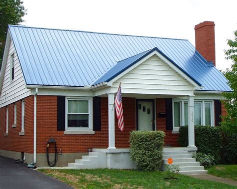 metal roofs on brick homes